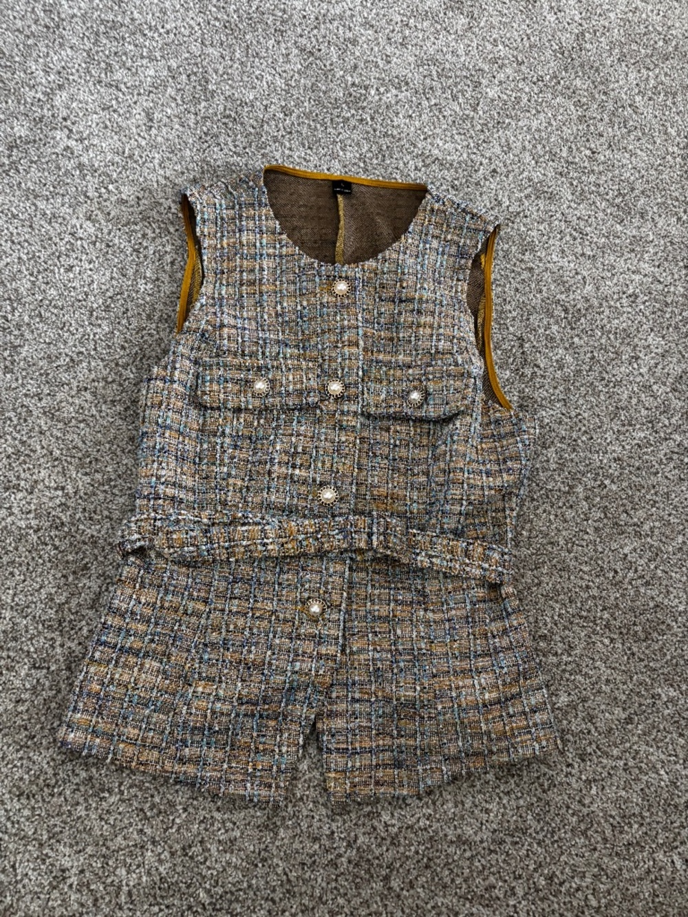 Belted sweater vest